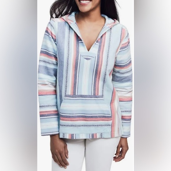 Faherty Baja Poncho Hoodie XS with Kangaroo Pocket - Picture 1 of 4